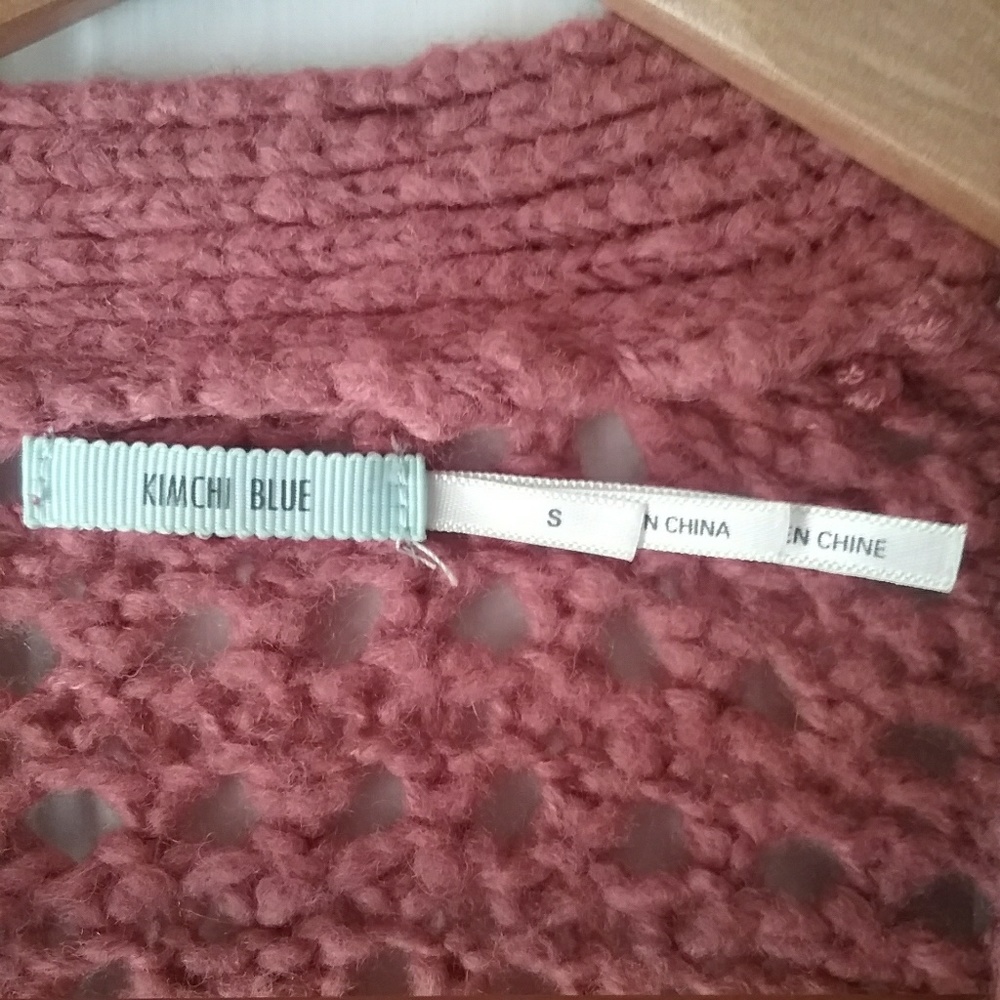 Kimchi Blue | Knit Open Cardigan Fringe Hem - Picture 3 of 6